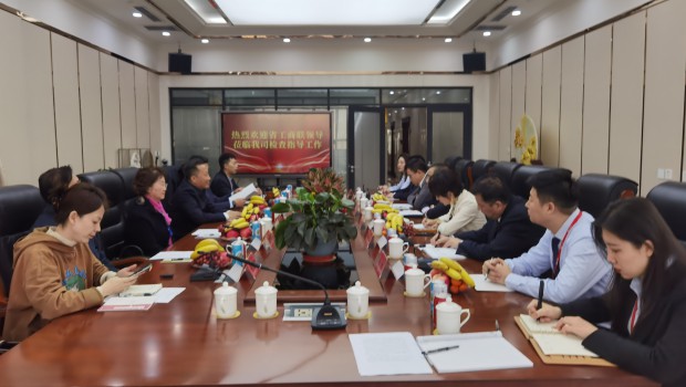 甘肅省委統(tǒng)戰(zhàn)部副部長、省工商聯(lián)黨組書記茍?zhí)旌暌恍猩W臨蘭州亞太集團(tuán)檢查指導(dǎo)工作